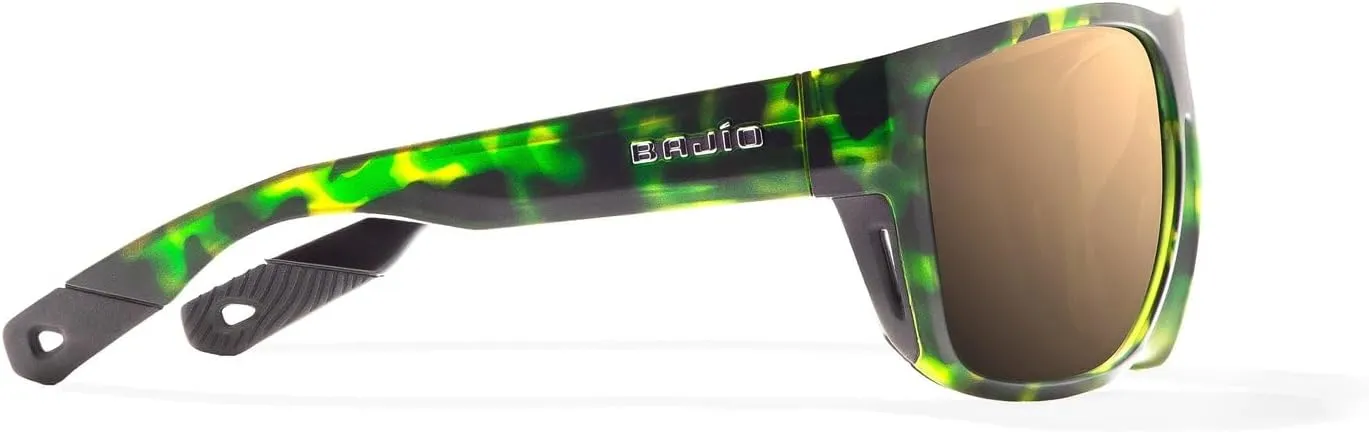 Bajio Las Rocas Polarized Sunglasses – XL Full-Wrap Frame for Maximum Coverage – Ergo Rubber Nose & Temples, Side Ventilation