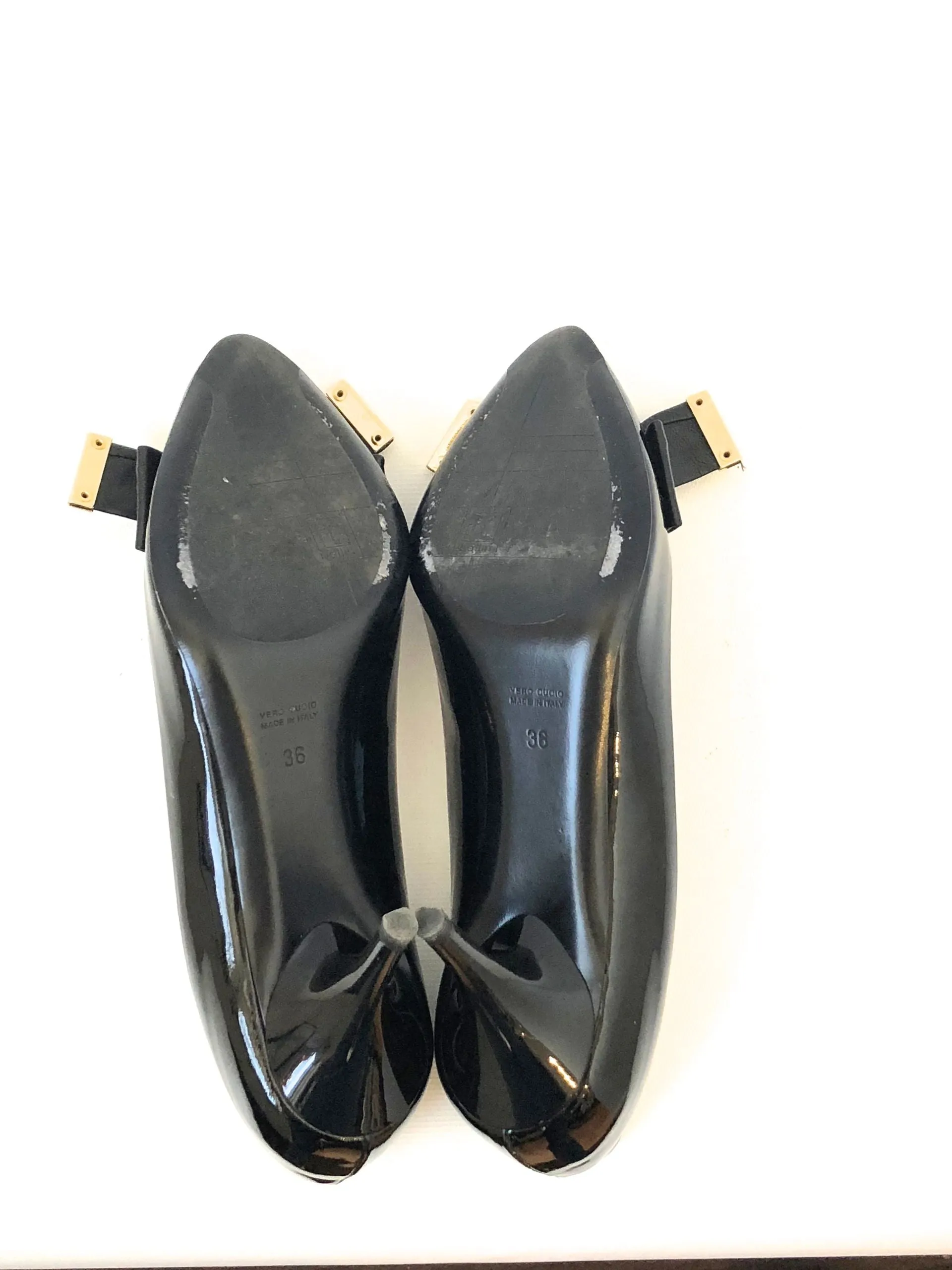 Ballin Leather Bow Pump Size 36 It (6 Us)