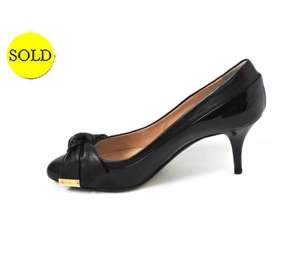 Ballin Leather Bow Pump Size 36 It (6 Us)