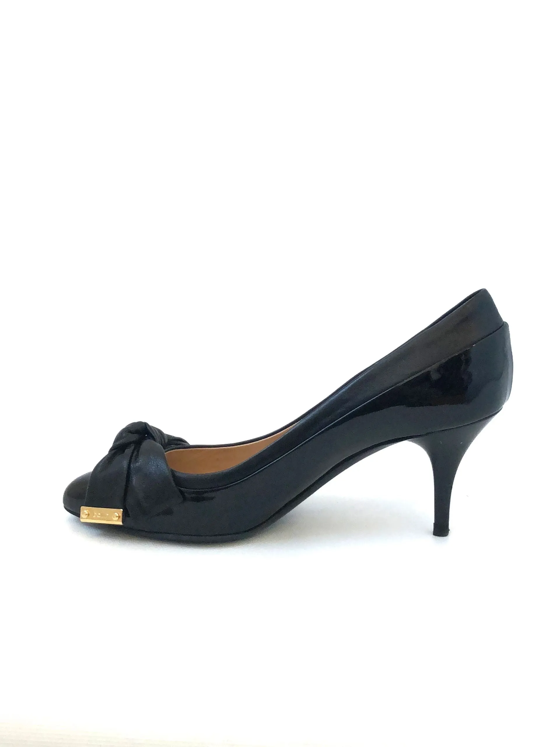 Ballin Leather Bow Pump Size 36 It (6 Us)
