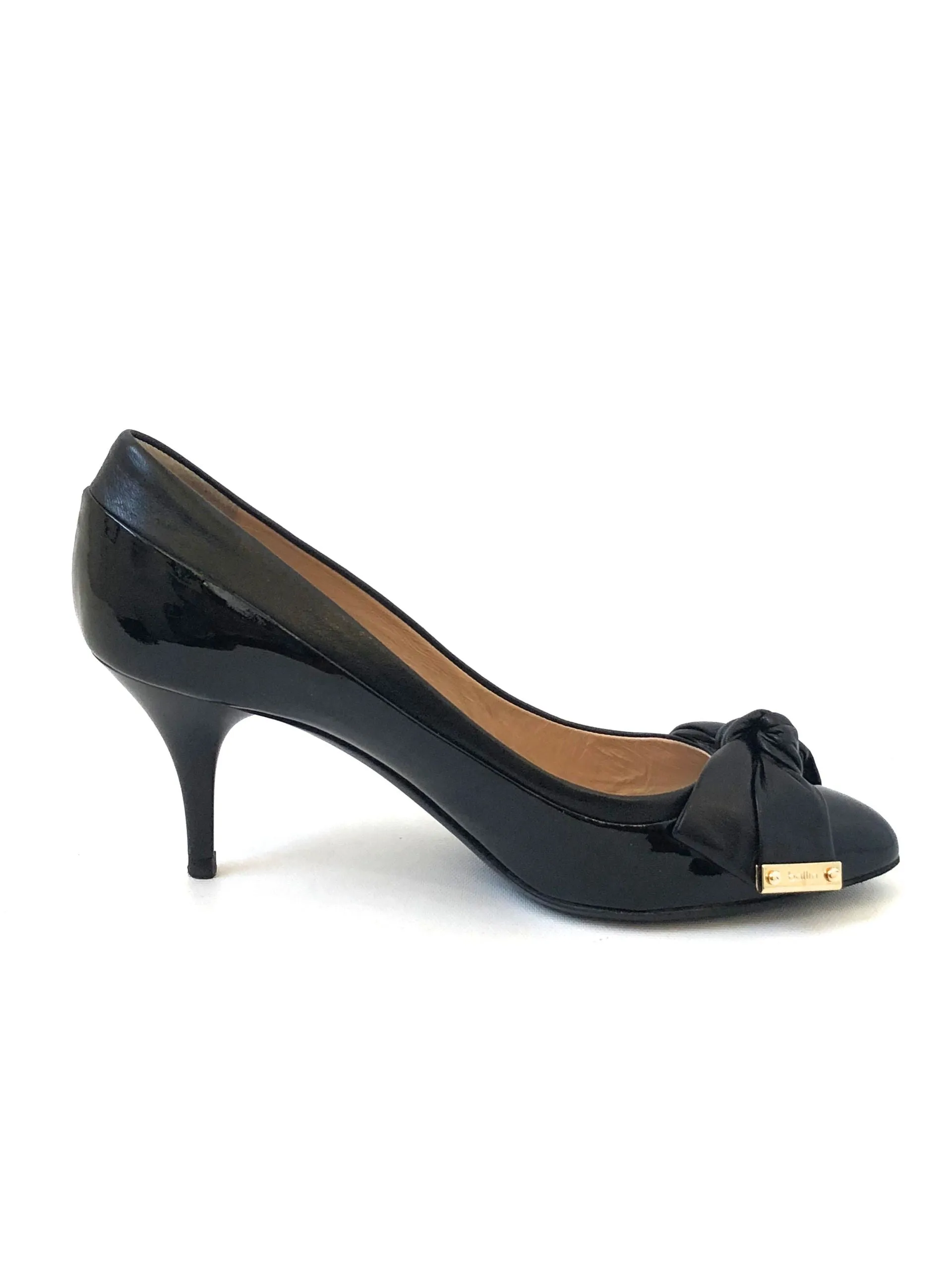 Ballin Leather Bow Pump Size 36 It (6 Us)