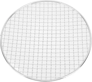 Barbecue Grill, 25cm/9.84 Inch Diameter Stainless Steel Grill, Mesh Grill, 1.5mm Wire, Round Camping Net, Cooking Grill