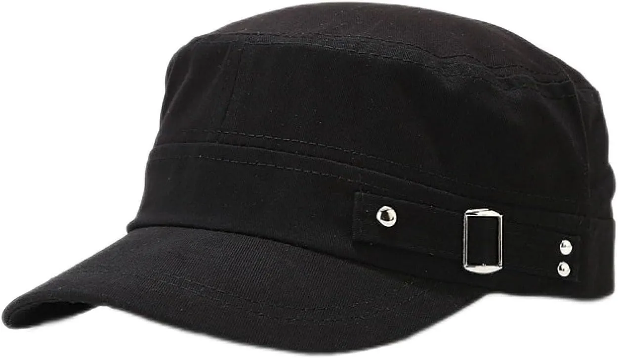 Baseball Cap Men Washed Cotton Flat Top Hat Casual Adjustable Army Cap Cadet Hats Spring Four Seasons Sun Caps Suns