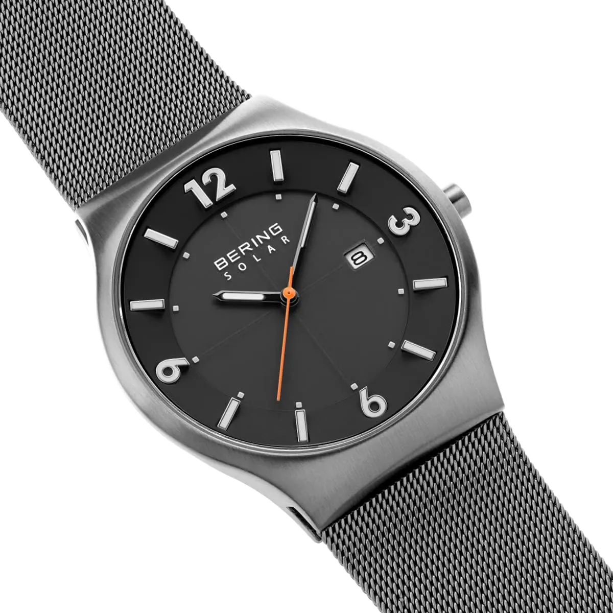 BERING Men's Watch Solar Movement - Solar Collection with Stainless Steel and Sapphire Glass 14440-XXX Wristwatches