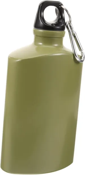 BESPORTBLE Canteen Flat Water Bottle Aluminum Camping Flask Portable Outdoor Bottle