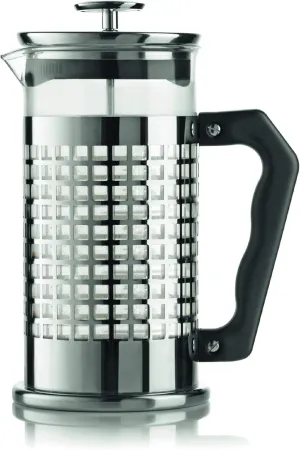 Bialetti, 06708, Trendy Stainless Steel Coffee Press , 8 cups , 34 oz , tea, coffee, coldbrew, silver