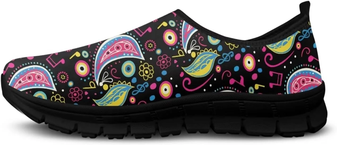 Binienty Women's Loafer Shoes Casual Ballet Flat Nurse Sneakers Comfy Slip-Ons Round Toe Footwear