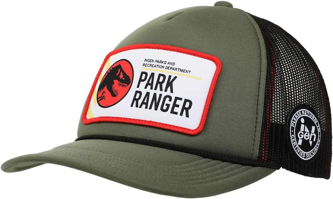 Bioworld Jurassic Park Park Ranger Badge Trucker Hat