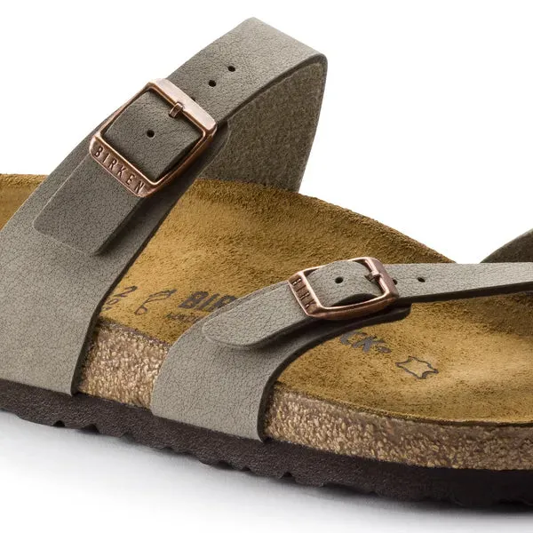 BIRKENSTOCK - MAYARI TOE-LOOP DOUBLE STRAP MULE - GREEN