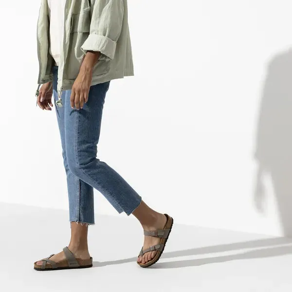 BIRKENSTOCK - MAYARI TOE-LOOP DOUBLE STRAP MULE - GREEN