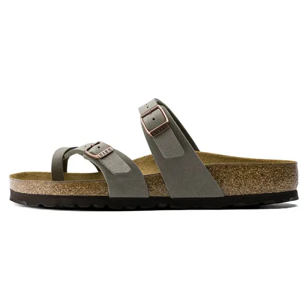BIRKENSTOCK - MAYARI TOE-LOOP DOUBLE STRAP MULE - GREEN