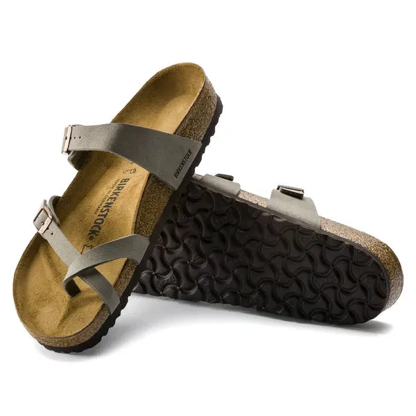BIRKENSTOCK - MAYARI TOE-LOOP DOUBLE STRAP MULE - GREEN