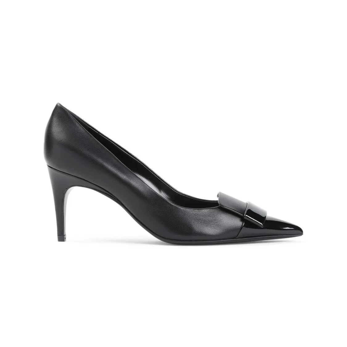 Black Nappa Leather 75 Pump