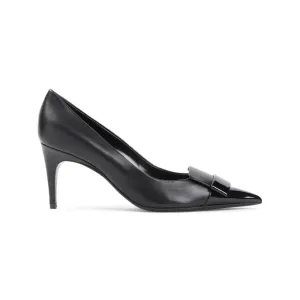 Black Nappa Leather 75 Pump