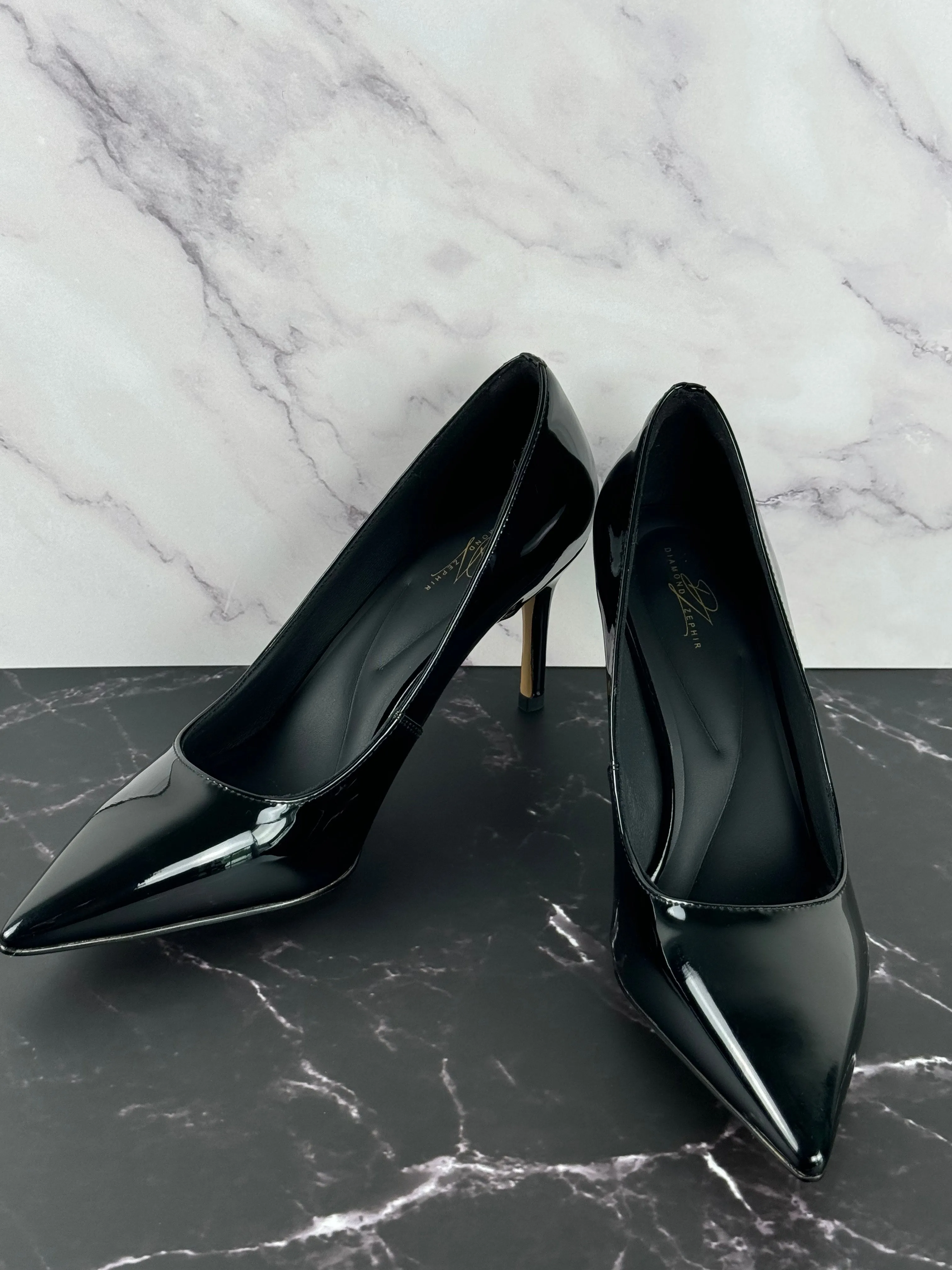 Black Tiffany Patent Leather Pump