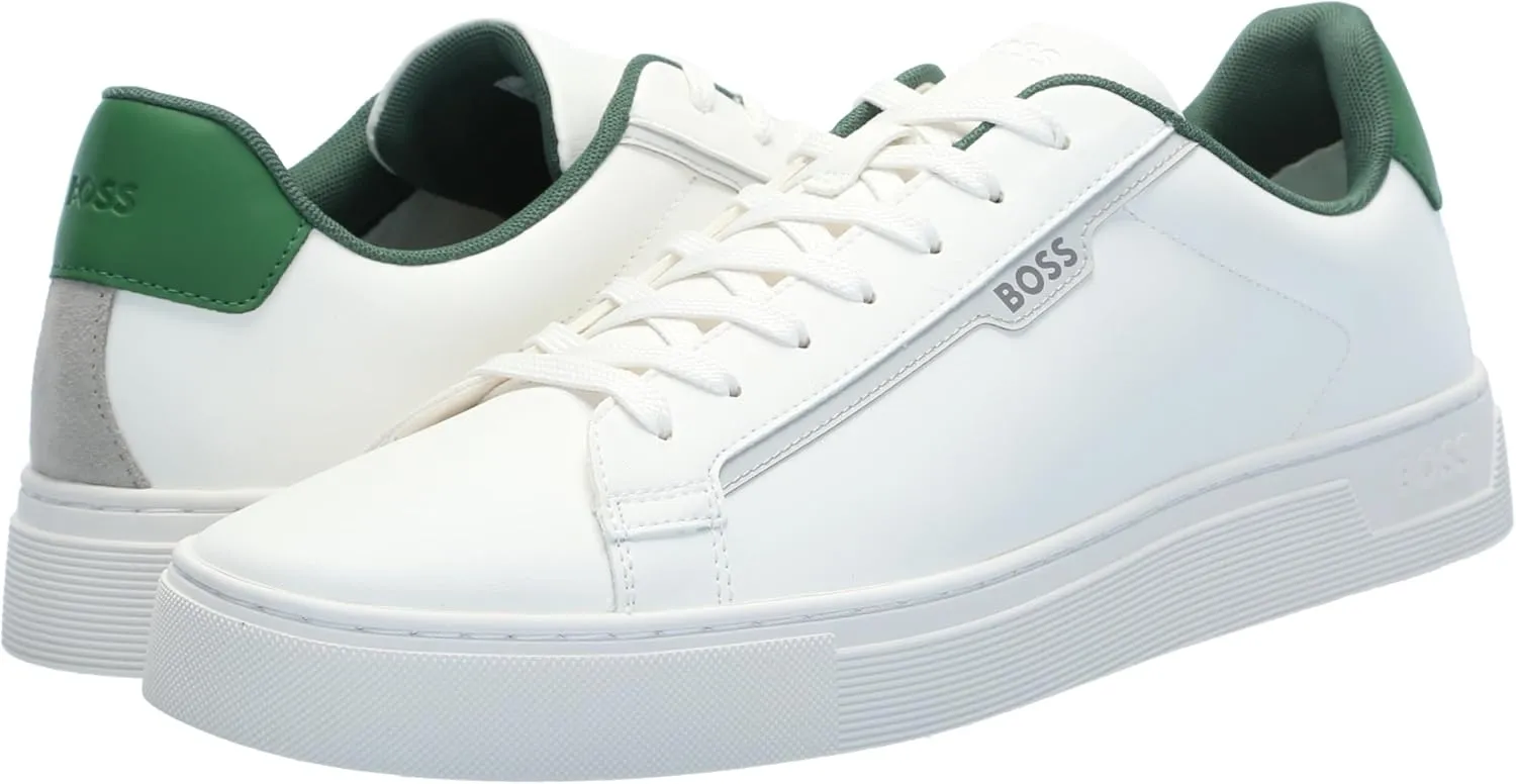 BOSS Men's Rhys Cupsole Small Logo Sneaker