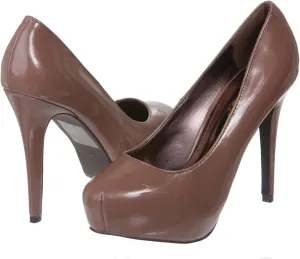 Breckelle's Women's Patent High Heel Platform Pumps