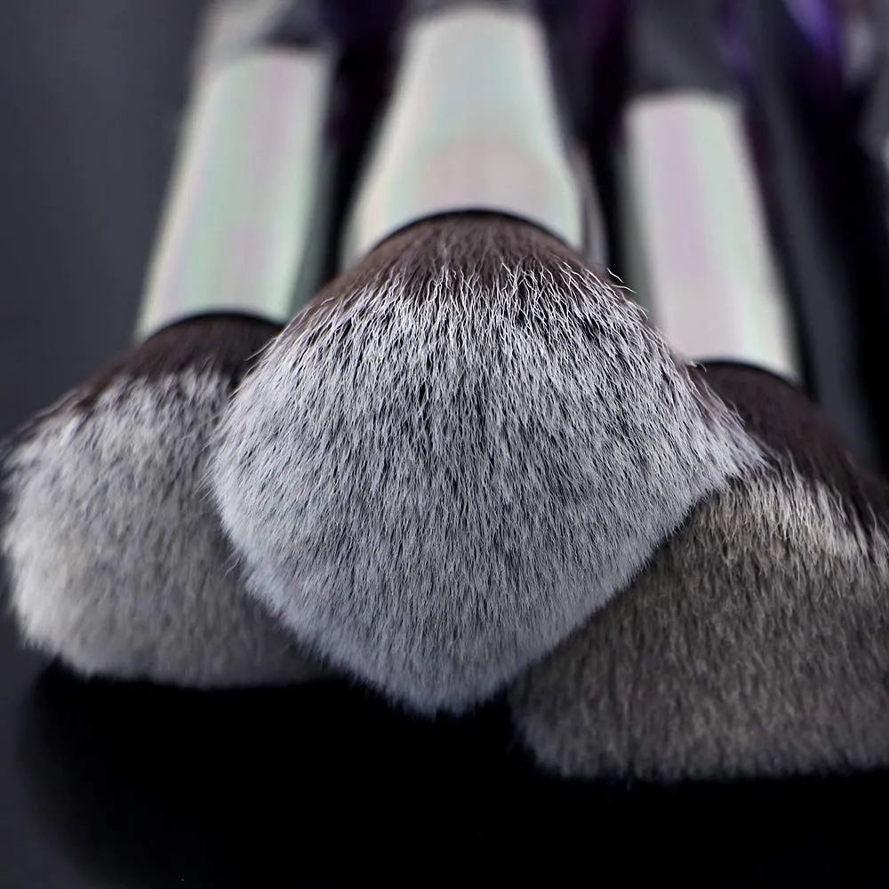 Brush set make up,Makeup Brushes, 10PCs Professional Cosmetic Brush Set Special Shiny Foundation Face Powder Brush Eyeshadows Blending Blush Brushes(Color:Purple)