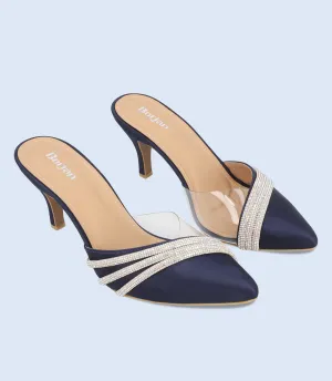 BW10201-NAVY-Women Mule