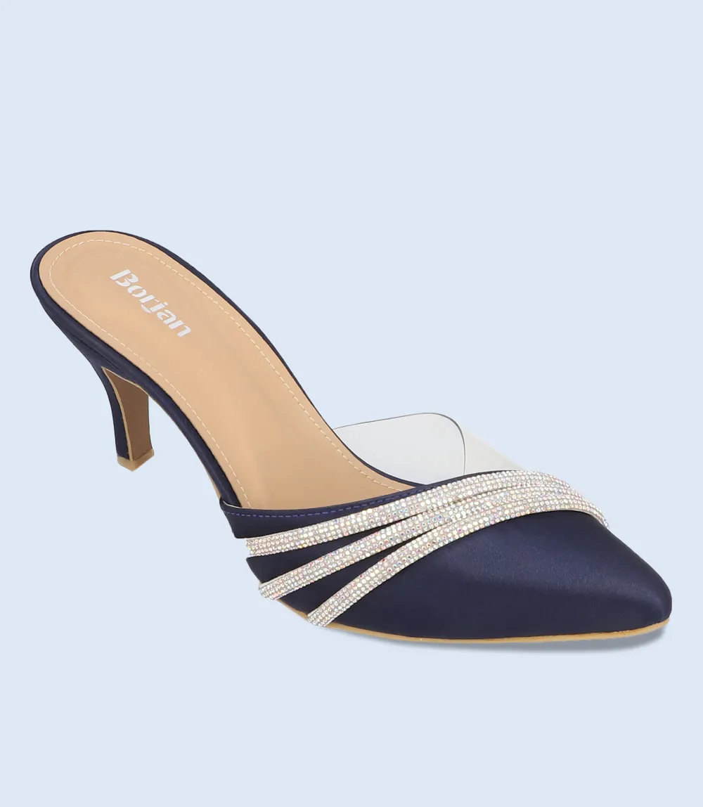 BW10201-NAVY-Women Mule