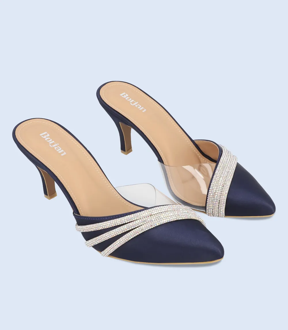 BW10201-NAVY-Women Mule