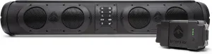 by ECOXGEAR SEB26R 500-Watt Amplified Battery Powered Powersports 8 Speaker Bluetooth LED Backlit Soundbar Waterproof Dirtproof with Standard Mounting Bracket