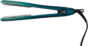 CAJ Beauty Flip & Bend Style Iron in Turquoise Ombre, Thermatru Technology, 1" Titanium Floating Teeth Comb, Automatic Shut-Off, Color-Coded LED Lights for Easy Temperature Indication