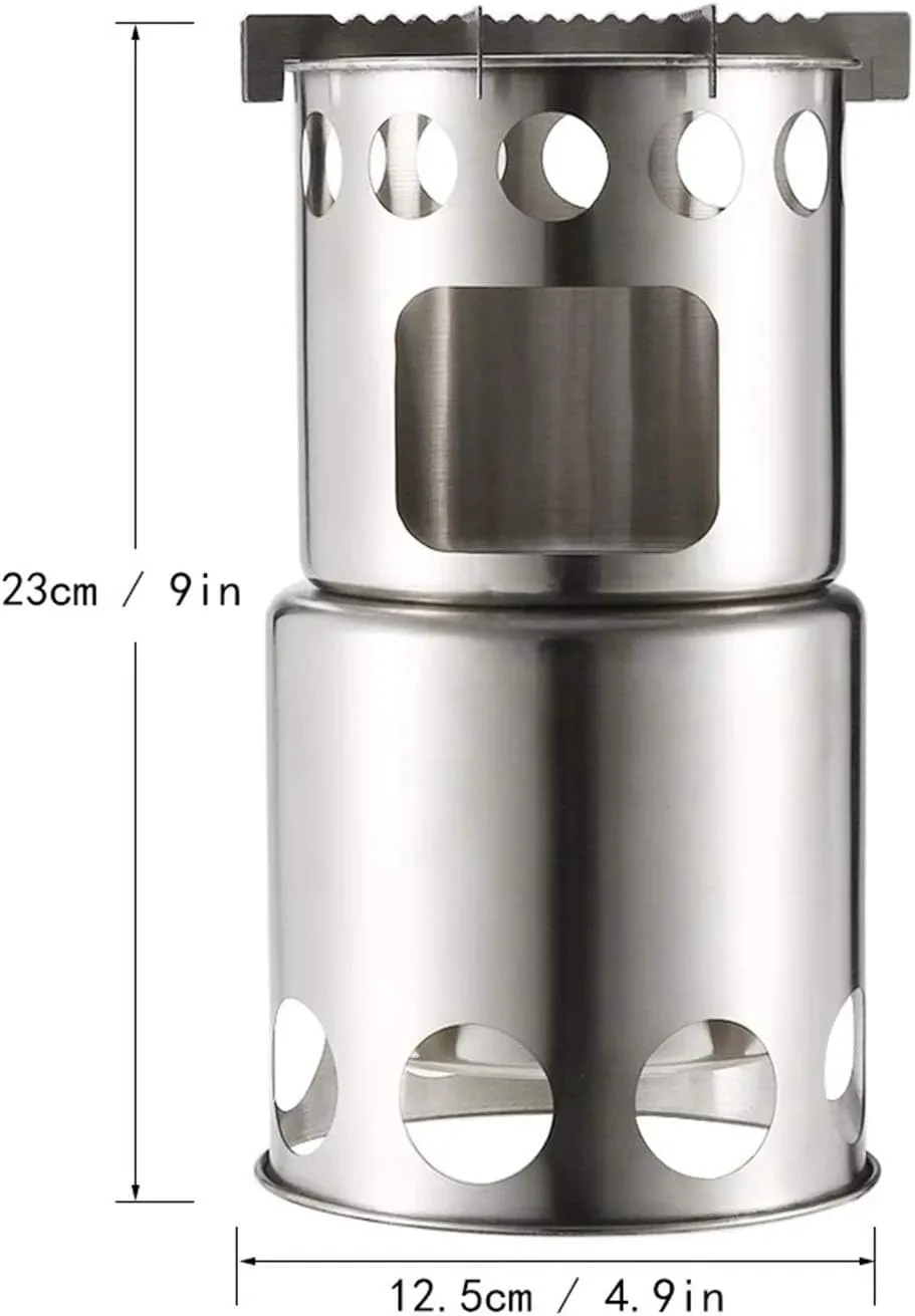 Camping Wood Stove Camping Wood Stove Portable Folding Wood Burning Backpacking Stove for Camping Cooking