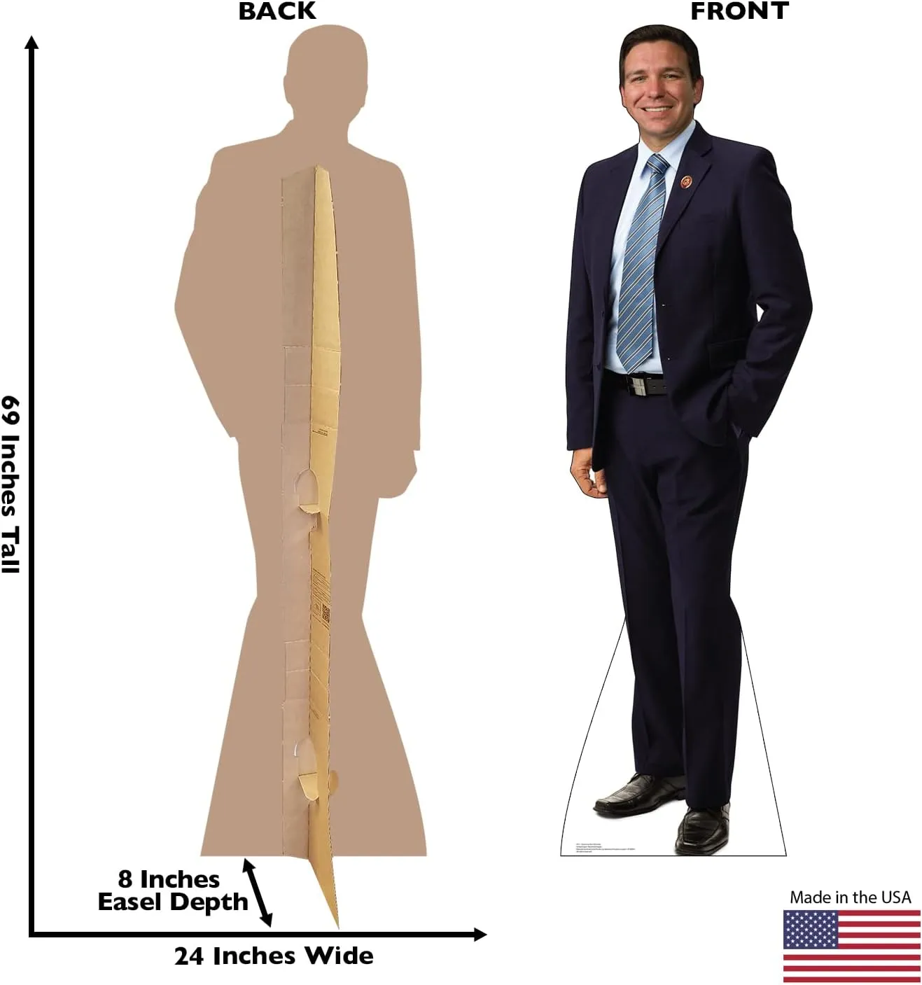 Cardboard People Governor Ron Desantis Cardboard Cutout Standup