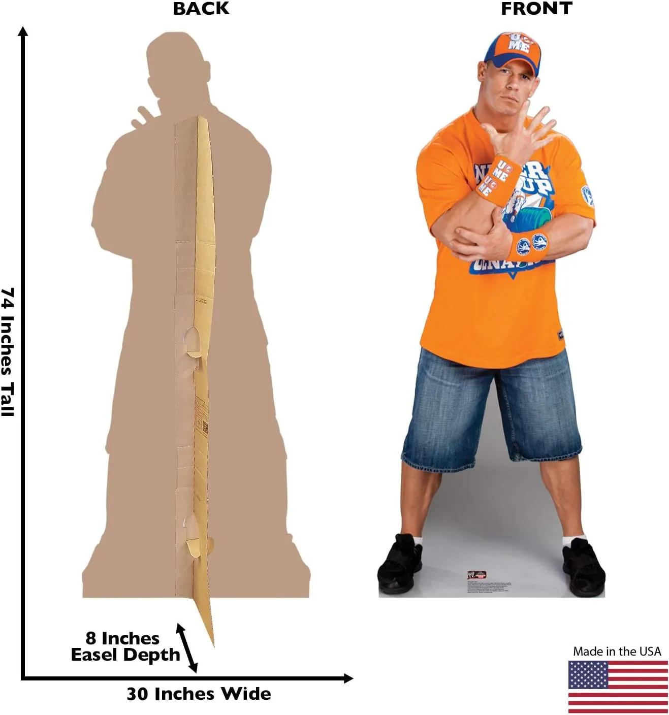 Cardboard People John Cena Life Size Cardboard Cutout Standup - WWE