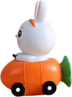 Cartoon Piggy Bank Cute Bunny Statue for Boys and Girls Decorative Model for Saving Money for Home Decor and Teaching Saving Habits