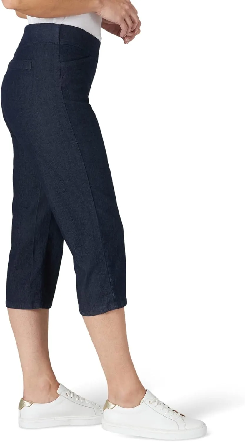 Chic Classic Collection Women's Easy Fit Elastic Waist Pull-On Capri
