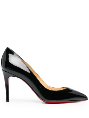 Christian Louboutin Pigalle 85mm Black Patent Leather Pumps