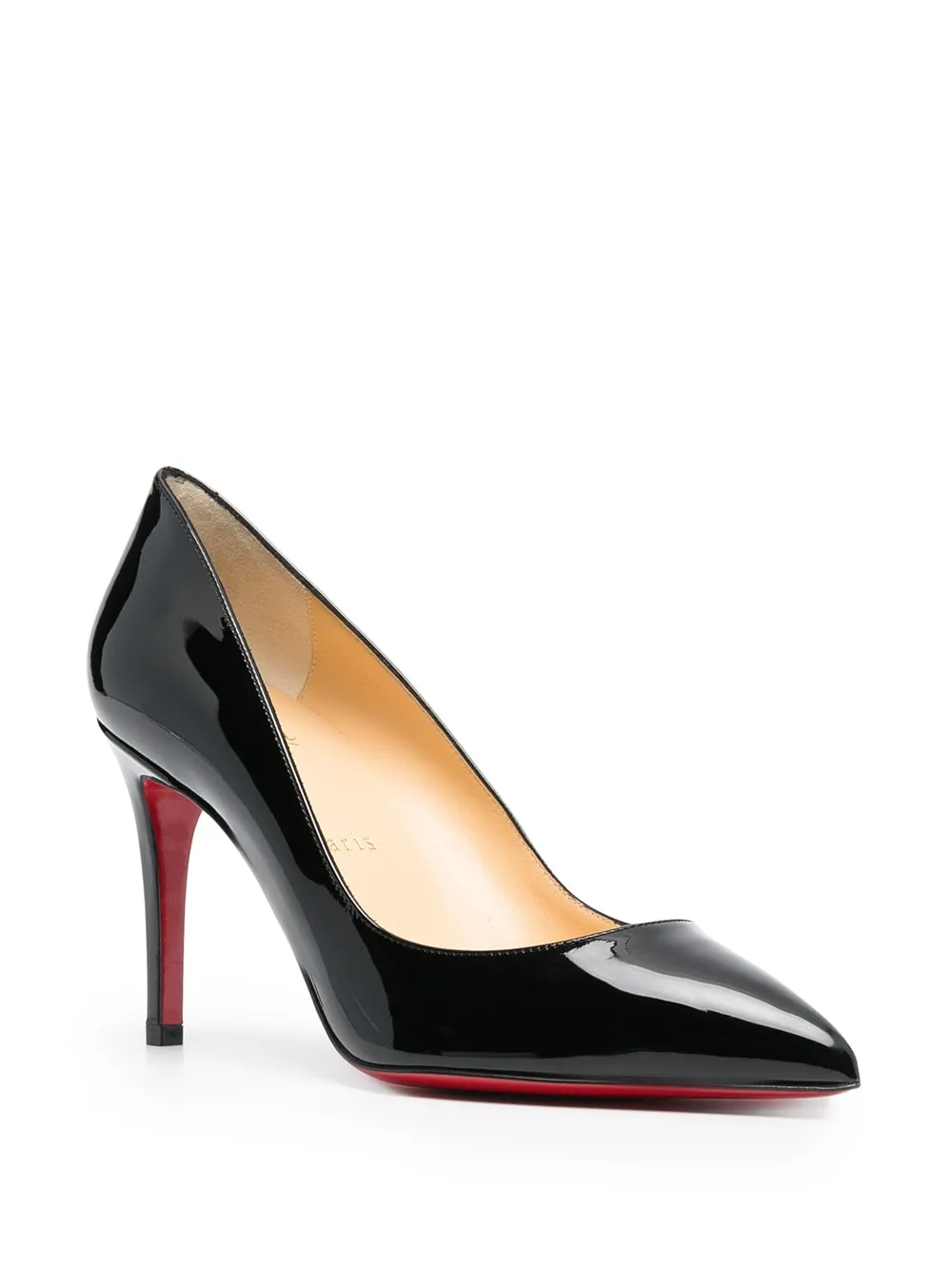 Christian Louboutin Pigalle 85mm Black Patent Leather Pumps