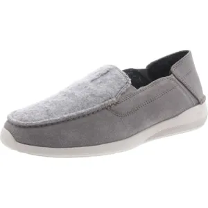 Clarks Men's Gorwin Step Loafer, Grey Suede, 10