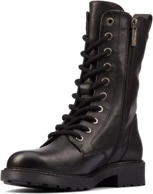 Clarks Unisex Orinoco2 Style Sneaker, Black Leat, 0 US Women