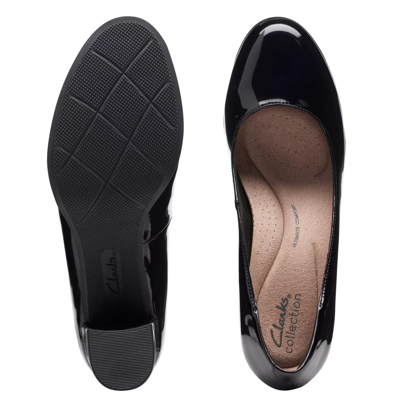 Clarks Women's Bayla Skip Black Patent 26174106