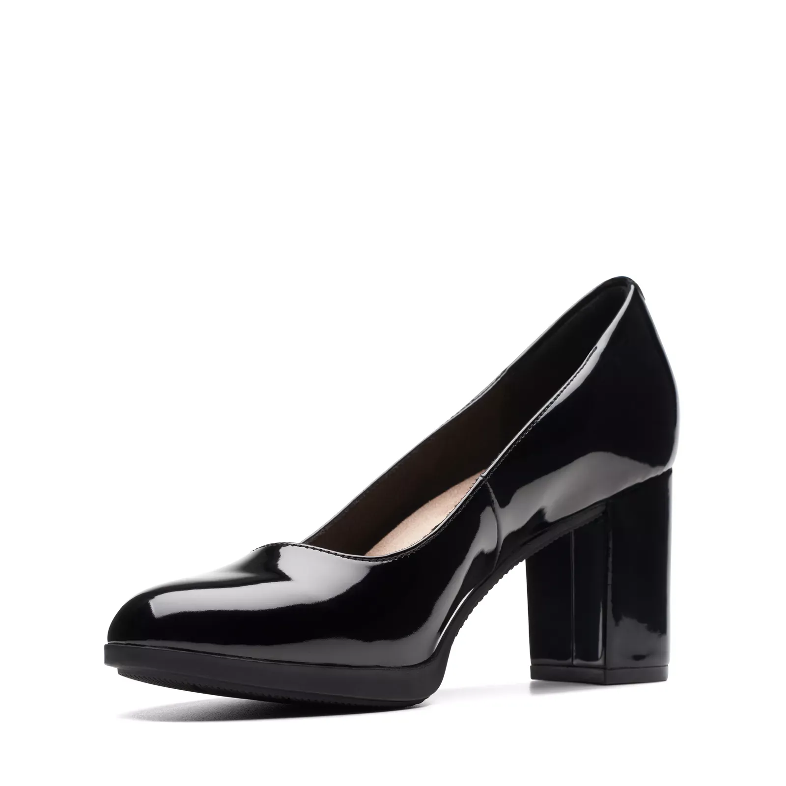Clarks Women's Bayla Skip Black Patent 26174106