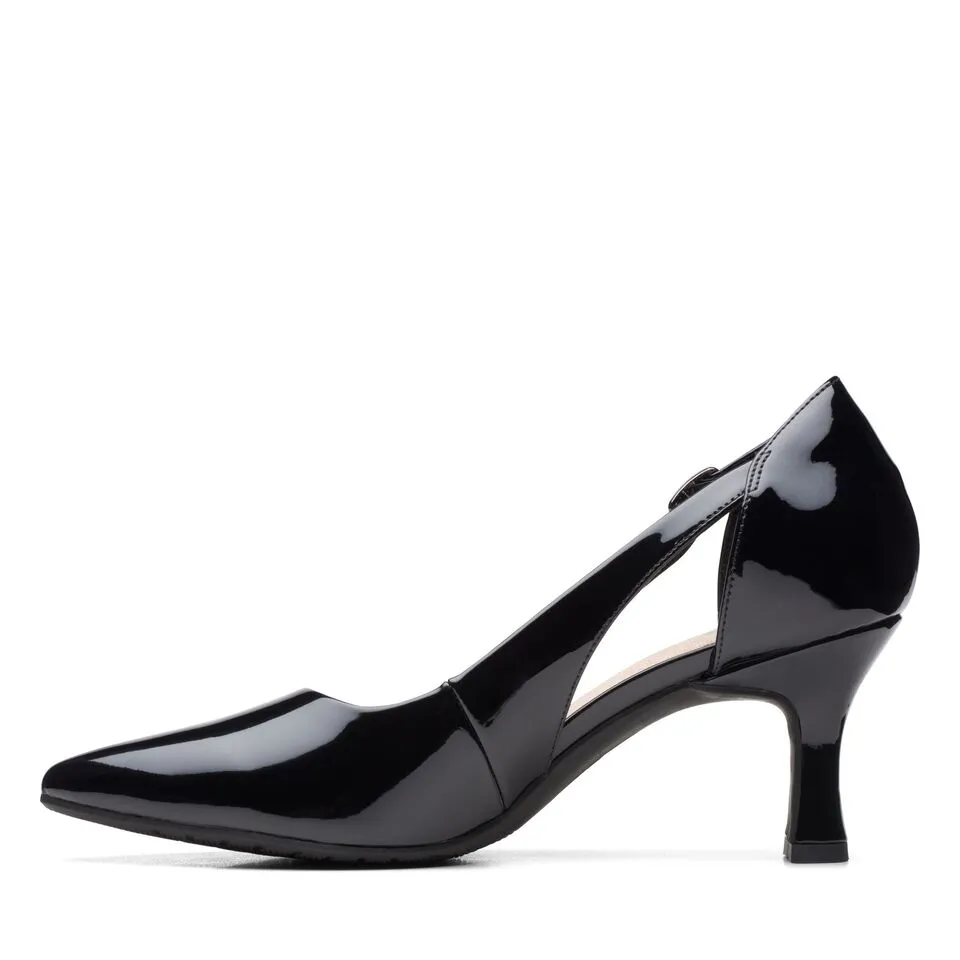 Clarks Women's Kataleyna Rae Black Patent | Praline Patent Leather