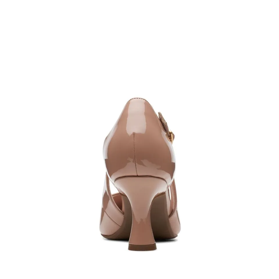Clarks Women's Kataleyna Rae Black Patent | Praline Patent Leather