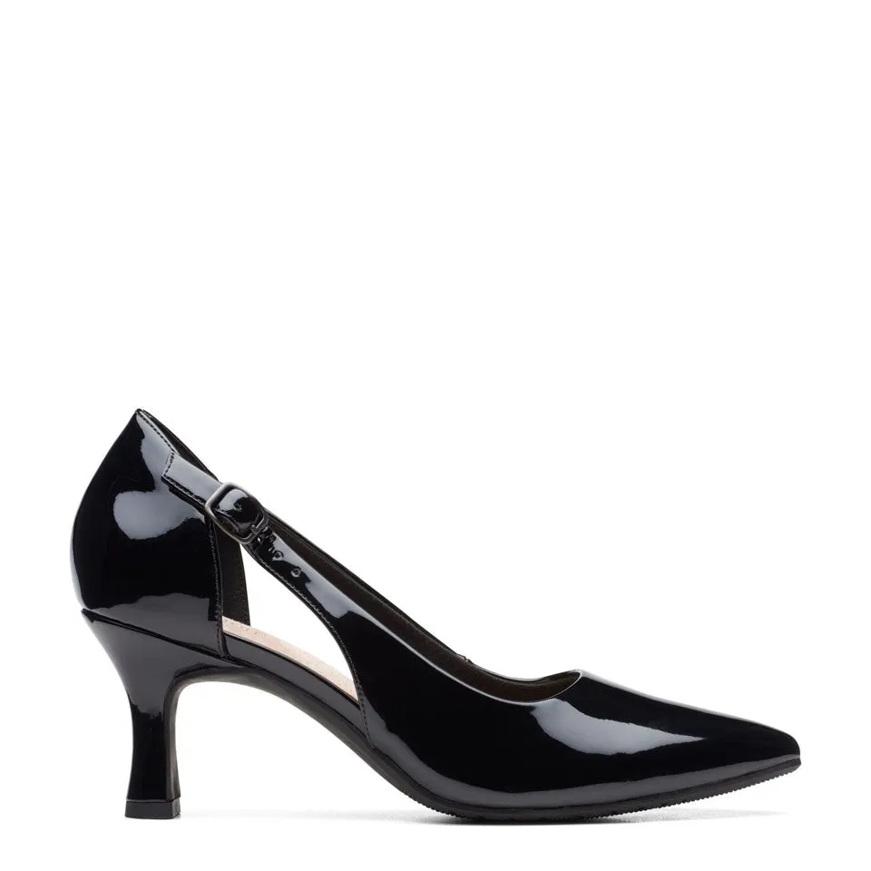 Clarks Women's Kataleyna Rae Black Patent | Praline Patent Leather