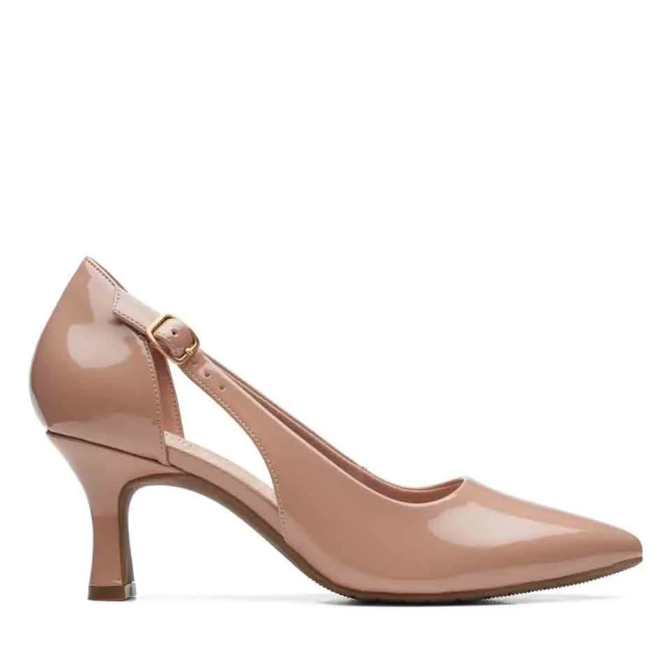 Clarks Women's Kataleyna Rae Black Patent | Praline Patent Leather