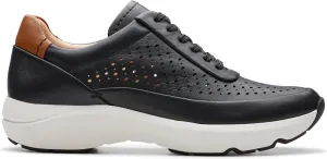 Clarks Women's Tivoli Grace Trainers, Black (Black Leather), 40