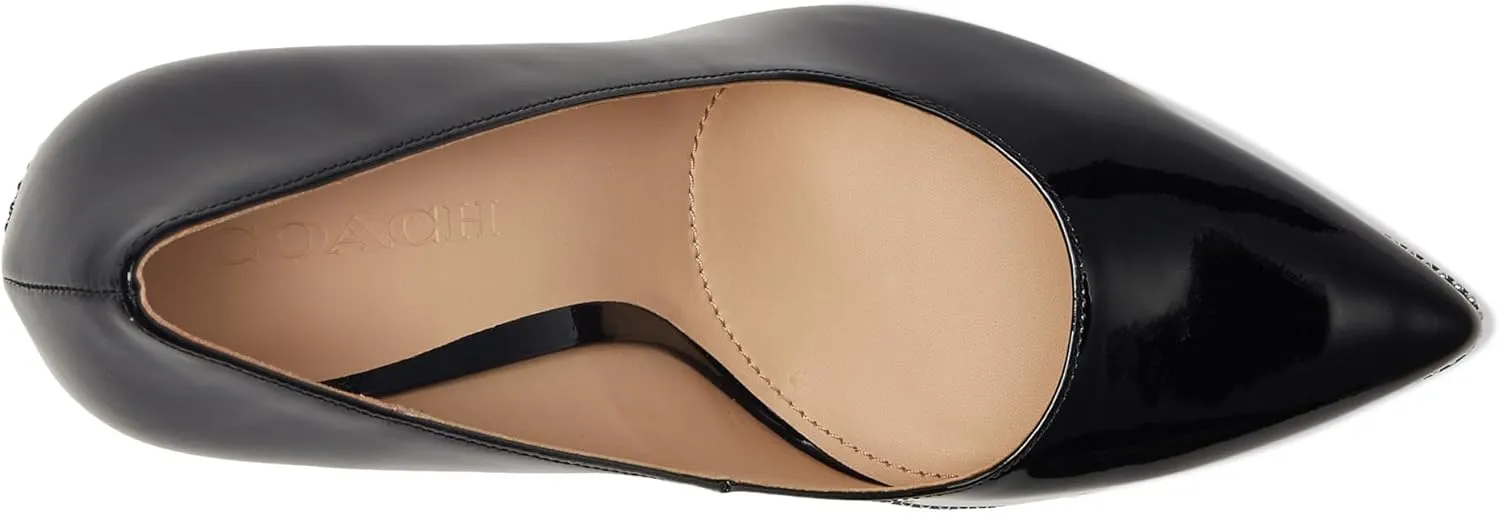 Coach Women's Samantha Pump, Patent Black, 8