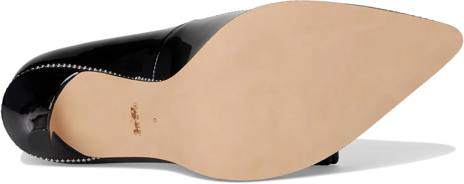 Coach Women's Samantha Pump, Patent Black, 8