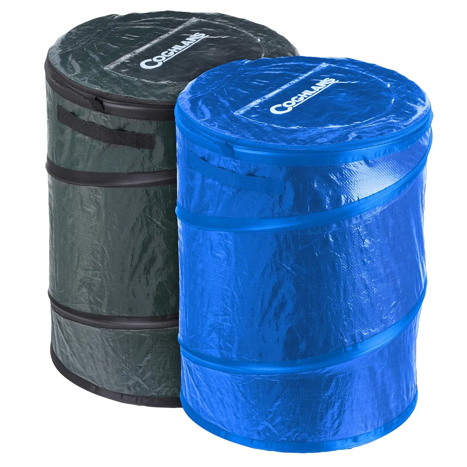 Coghlan's Pop-Up Lightweight Trash & Recycle Can – Collapsible Dual-Purpose Bin for Camping, RV, and Travel – Durable, Compact, and Easy to Store – 29.5 Gallon