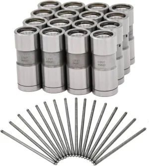 Complete Hydraulic Flat Tappet Lifters & 7.800" Pushrods Kit for Small Block Chevy Engines - Fits SBC 400, 383, 350, 327, 305, 283, 401 - High-Performance Valve Train Upgrade