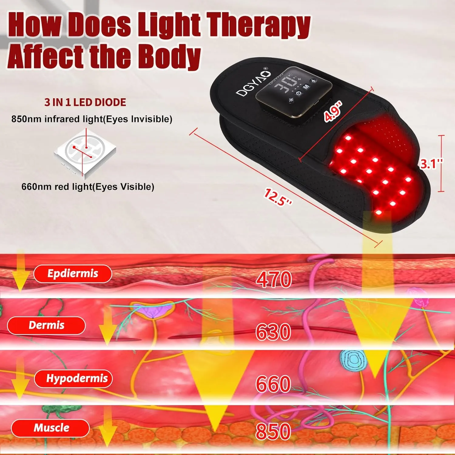 Cordless Red Light Therapy for Foot Pain Relief 4000mAh Battery Portable Wireless Near Infrared Light Therapy Slippers Feet Devices Wearable Wrap for Feet Muscle Relax Treatment Pad