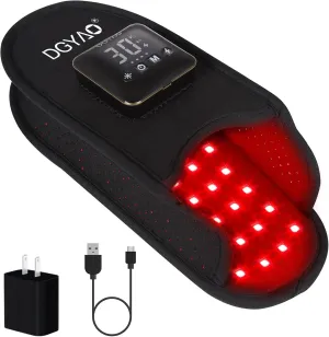 Cordless Red Light Therapy for Foot Pain Relief 4000mAh Battery Portable Wireless Near Infrared Light Therapy Slippers Feet Devices Wearable Wrap for Feet Muscle Relax Treatment Pad