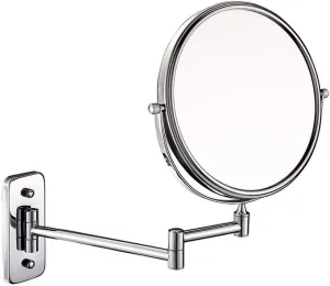 Cosmetic Vanity Mirror Wall-Mounted 8-inch Cosmetic Mirror Beauty Mirror European Bathroom 7 Times Magnification Double Mirror